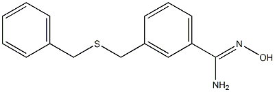 3-[(benzylsulfanyl)methyl]-N'-hydroxybenzene-1-carboximidamide 结构式