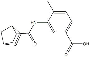3-[(bicyclo[2.2.1]hept-5-en-2-ylcarbonyl)amino]-4-methylbenzoic acid 结构式