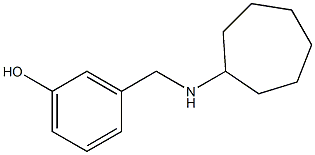 3-[(cycloheptylamino)methyl]phenol 结构式