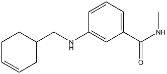 3-[(cyclohex-3-en-1-ylmethyl)amino]-N-methylbenzamide 结构式