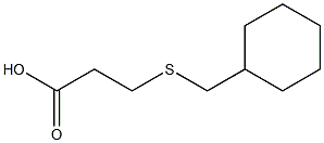 3-[(cyclohexylmethyl)thio]propanoic acid 结构式