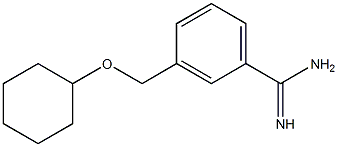 3-[(cyclohexyloxy)methyl]benzenecarboximidamide 结构式