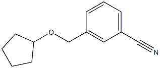 3-[(cyclopentyloxy)methyl]benzonitrile 结构式