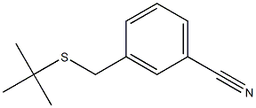 3-[(tert-butylsulfanyl)methyl]benzonitrile 结构式