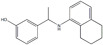 3-[1-(5,6,7,8-tetrahydronaphthalen-1-ylamino)ethyl]phenol 结构式