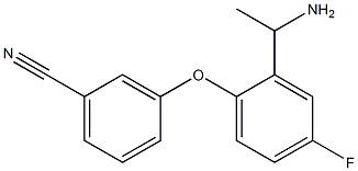 3-[2-(1-aminoethyl)-4-fluorophenoxy]benzonitrile 结构式