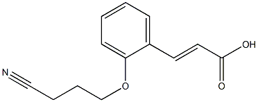 3-[2-(3-cyanopropoxy)phenyl]prop-2-enoic acid 结构式