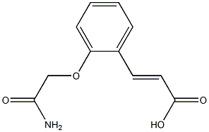 3-[2-(carbamoylmethoxy)phenyl]prop-2-enoic acid 结构式