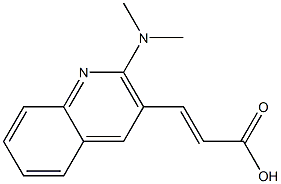 3-[2-(dimethylamino)quinolin-3-yl]prop-2-enoic acid 结构式