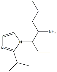 3-[2-(propan-2-yl)-1H-imidazol-1-yl]heptan-4-amine 结构式