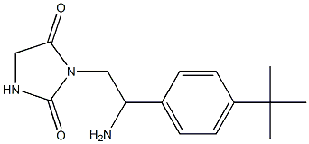 3-[2-amino-2-(4-tert-butylphenyl)ethyl]imidazolidine-2,4-dione 结构式