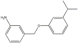 3-[3-(propan-2-yl)phenoxymethyl]aniline 结构式