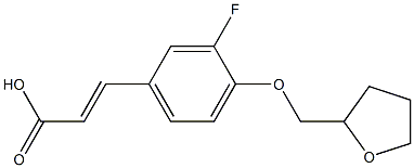 3-[3-fluoro-4-(oxolan-2-ylmethoxy)phenyl]prop-2-enoic acid 结构式