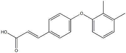 3-[4-(2,3-dimethylphenoxy)phenyl]prop-2-enoic acid 结构式