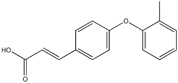 3-[4-(2-methylphenoxy)phenyl]prop-2-enoic acid 结构式