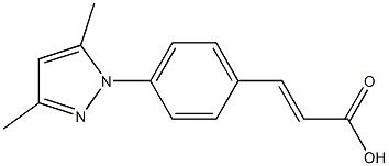 3-[4-(3,5-dimethyl-1H-pyrazol-1-yl)phenyl]prop-2-enoic acid 结构式