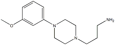 3-[4-(3-methoxyphenyl)piperazin-1-yl]propan-1-amine 结构式