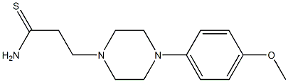 3-[4-(4-methoxyphenyl)piperazin-1-yl]propanethioamide 结构式