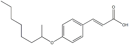 3-[4-(octan-2-yloxy)phenyl]prop-2-enoic acid 结构式