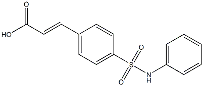 3-[4-(phenylsulfamoyl)phenyl]prop-2-enoic acid 结构式