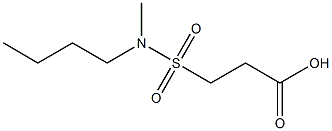 3-[butyl(methyl)sulfamoyl]propanoic acid 结构式