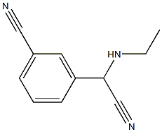3-[cyano(ethylamino)methyl]benzonitrile 结构式