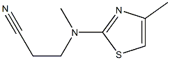 3-[methyl(4-methyl-1,3-thiazol-2-yl)amino]propanenitrile 结构式