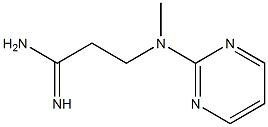 3-[methyl(pyrimidin-2-yl)amino]propanimidamide 结构式