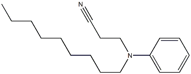 3-[nonyl(phenyl)amino]propanenitrile 结构式