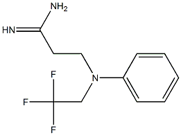 3-[phenyl(2,2,2-trifluoroethyl)amino]propanimidamide 结构式