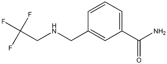 3-{[(2,2,2-trifluoroethyl)amino]methyl}benzamide 结构式