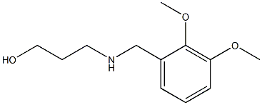 3-{[(2,3-dimethoxyphenyl)methyl]amino}propan-1-ol 结构式