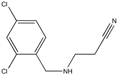 3-{[(2,4-dichlorophenyl)methyl]amino}propanenitrile 结构式