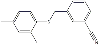 3-{[(2,4-dimethylphenyl)sulfanyl]methyl}benzonitrile 结构式