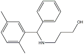 3-{[(2,5-dimethylphenyl)(phenyl)methyl]amino}propan-1-ol 结构式