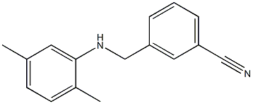 3-{[(2,5-dimethylphenyl)amino]methyl}benzonitrile 结构式