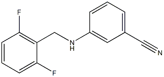 3-{[(2,6-difluorophenyl)methyl]amino}benzonitrile 结构式