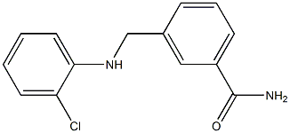 3-{[(2-chlorophenyl)amino]methyl}benzamide 结构式