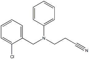 3-{[(2-chlorophenyl)methyl](phenyl)amino}propanenitrile 结构式