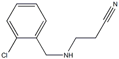 3-{[(2-chlorophenyl)methyl]amino}propanenitrile 结构式