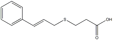 3-{[(2E)-3-phenylprop-2-enyl]thio}propanoic acid 结构式
