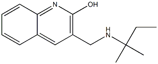 3-{[(2-methylbutan-2-yl)amino]methyl}quinolin-2-ol 结构式