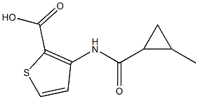 3-{[(2-methylcyclopropyl)carbonyl]amino}thiophene-2-carboxylic acid 结构式