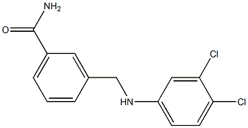 3-{[(3,4-dichlorophenyl)amino]methyl}benzamide 结构式