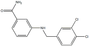 3-{[(3,4-dichlorophenyl)methyl]amino}benzamide 结构式