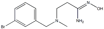 3-{[(3-bromophenyl)methyl](methyl)amino}-N'-hydroxypropanimidamide 结构式