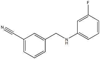 3-{[(3-fluorophenyl)amino]methyl}benzonitrile 结构式