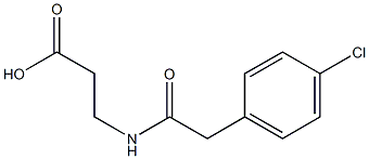 3-{[(4-chlorophenyl)acetyl]amino}propanoic acid 结构式