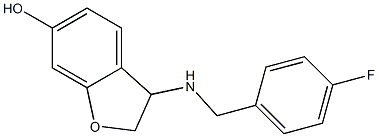 3-{[(4-fluorophenyl)methyl]amino}-2,3-dihydro-1-benzofuran-6-ol 结构式