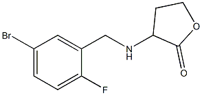 3-{[(5-bromo-2-fluorophenyl)methyl]amino}oxolan-2-one 结构式